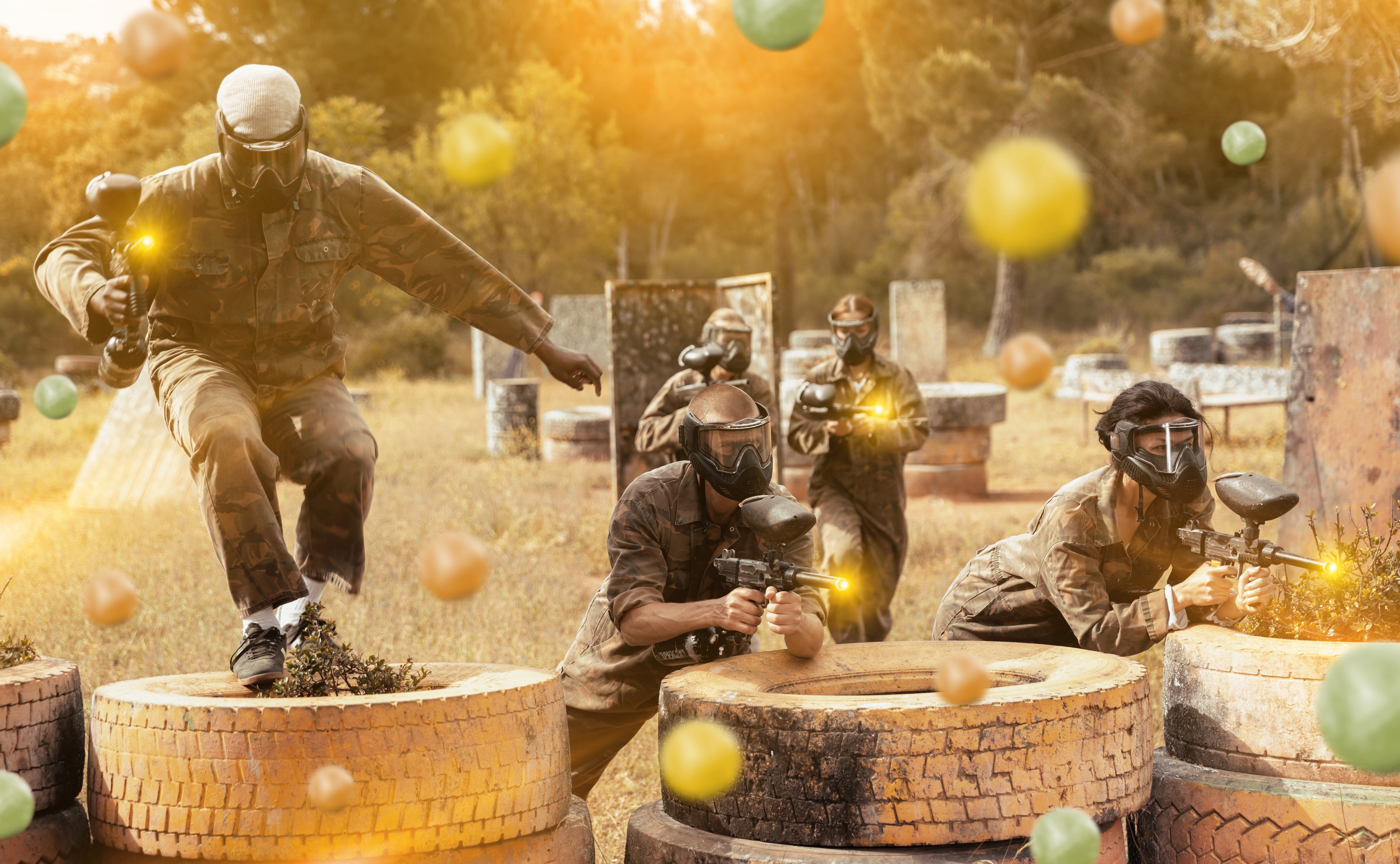 Juego Paintball en el Campo de Chorrillos, Lima - Perú